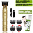 Máquina Profissional Dragão Acabamento Sem Fio Cabelo Barba Pezinho Personalizada Com Limitador de Lamina Ajustável Recarregável 4 Pentes Óleo Escovinha Kit Conjunto Aparador Acabamento