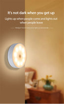 Lampada de led noturna com sensor de presença