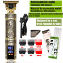 Máquina Profissional Dragão Acabamento Sem Fio Cabelo Barba Pezinho Personalizada Com Limitador de Lamina Ajustável Recarregável 4 Pentes Óleo Escovinha Kit Conjunto Aparador Acabamento