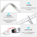 Fita LED Neon RGB – 1/2/3/5 Metros | IP65 à Prova d’Água | Controle Remoto via App Tuya | USB | Flexível para Decoração Residencial