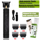 Máquina Profissional Dragão Acabamento Sem Fio Cabelo Barba Pezinho Personalizada Com Limitador de Lamina Ajustável Recarregável 4 Pentes Óleo Escovinha Kit Conjunto Aparador Acabamento