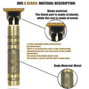 Máquina Profissional Dragão Acabamento Sem Fio Cabelo Barba Pezinho Personalizada Com Limitador de Lamina Ajustável Recarregável 4 Pentes Óleo Escovinha Kit Conjunto Aparador Acabamento