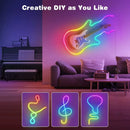 Fita LED Neon RGB – 1/2/3/5 Metros | IP65 à Prova d’Água | Controle Remoto via App Tuya | USB | Flexível para Decoração Residencial