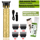 Máquina Profissional Dragão Acabamento Sem Fio Cabelo Barba Pezinho Personalizada Com Limitador de Lamina Ajustável Recarregável 4 Pentes Óleo Escovinha Kit Conjunto Aparador Acabamento