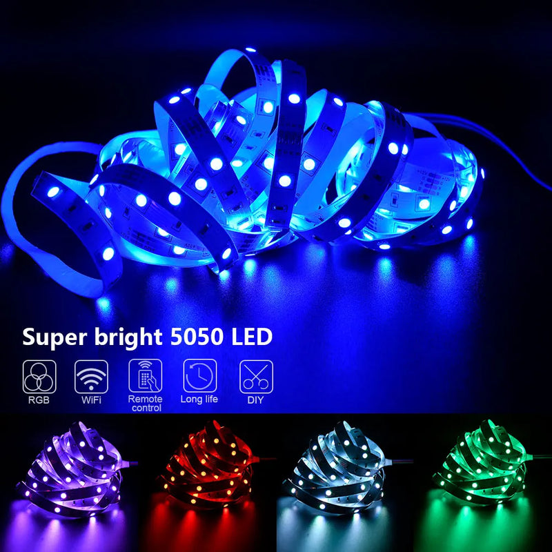Fita de LED com controle