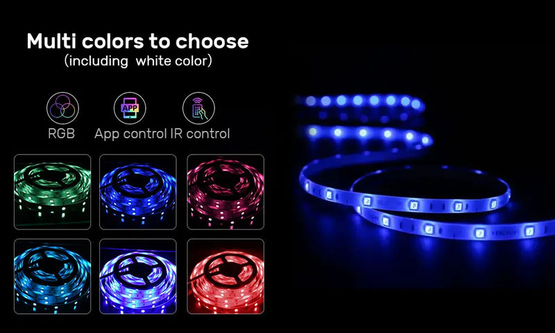 Fita de LED com controle