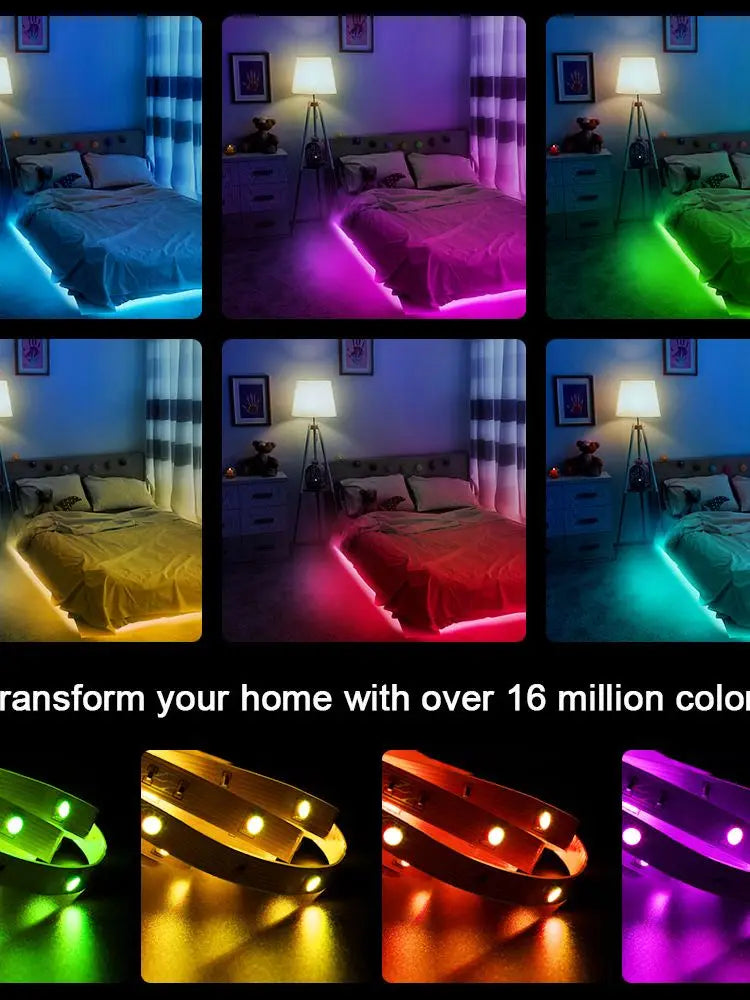 Fita de LED com controle