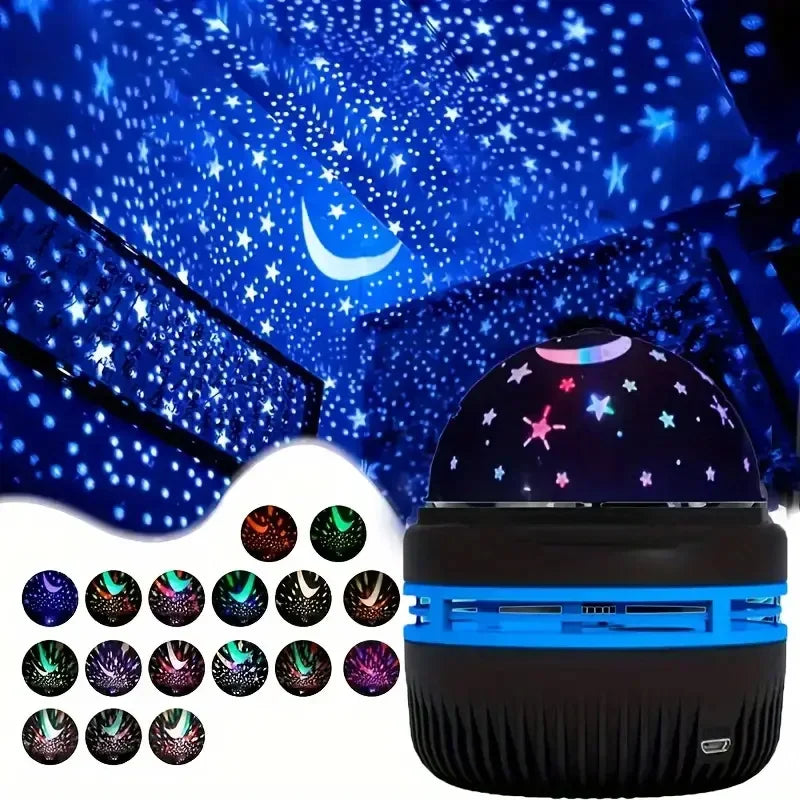 Projetor de led céu estrelado