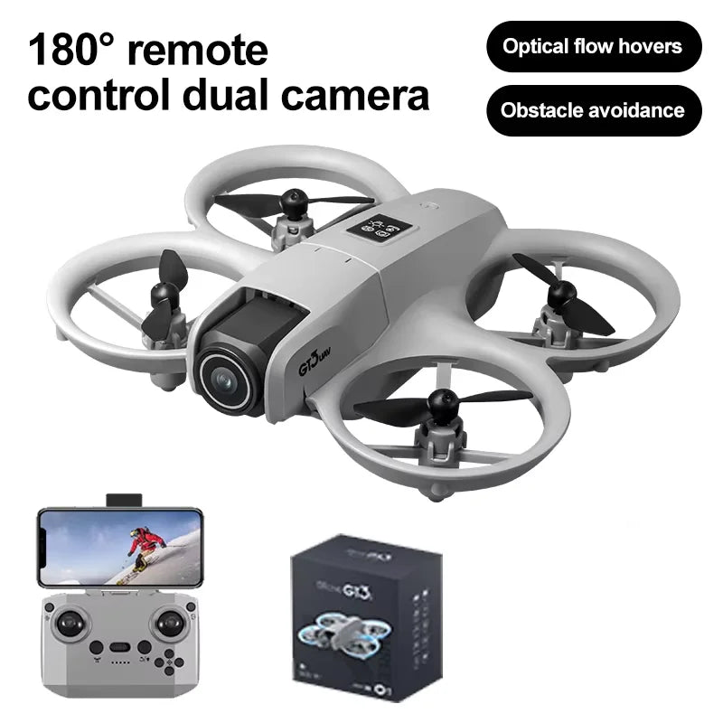 Drone GT3 MINI Original com Câmera Dupla 8K – Controle Remoto, GPS e Fotografia Aérea Profissional