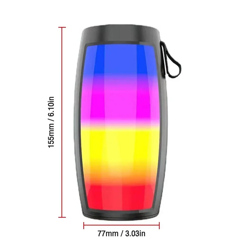 Alto-Falante Sem Fio , Rádio FM SUPER BASS BLUETOOTH Com Luzes LED Arco-Íris