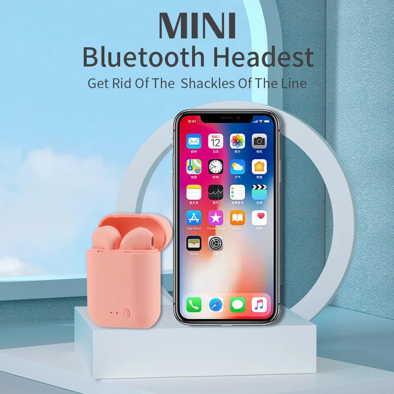 Fone Bluetooth I12 Macaron – Esportivo, Binaural e Sem Fio com Bluetooth 5.0