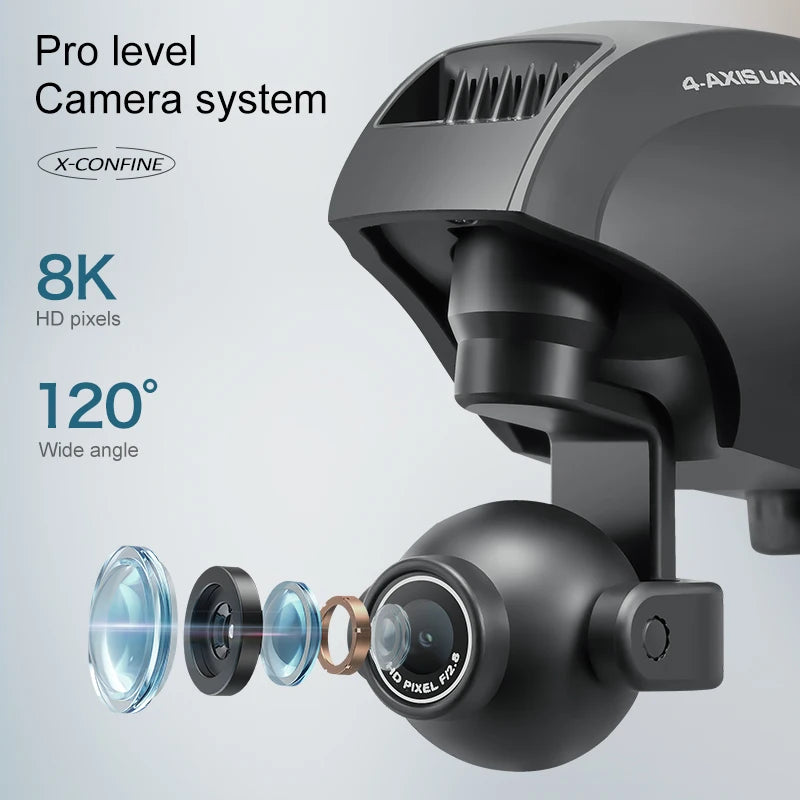 Drone 4DRC V42 Mini – Profissional com Câmera Dupla 8K HD, FPV e Wi-Fi