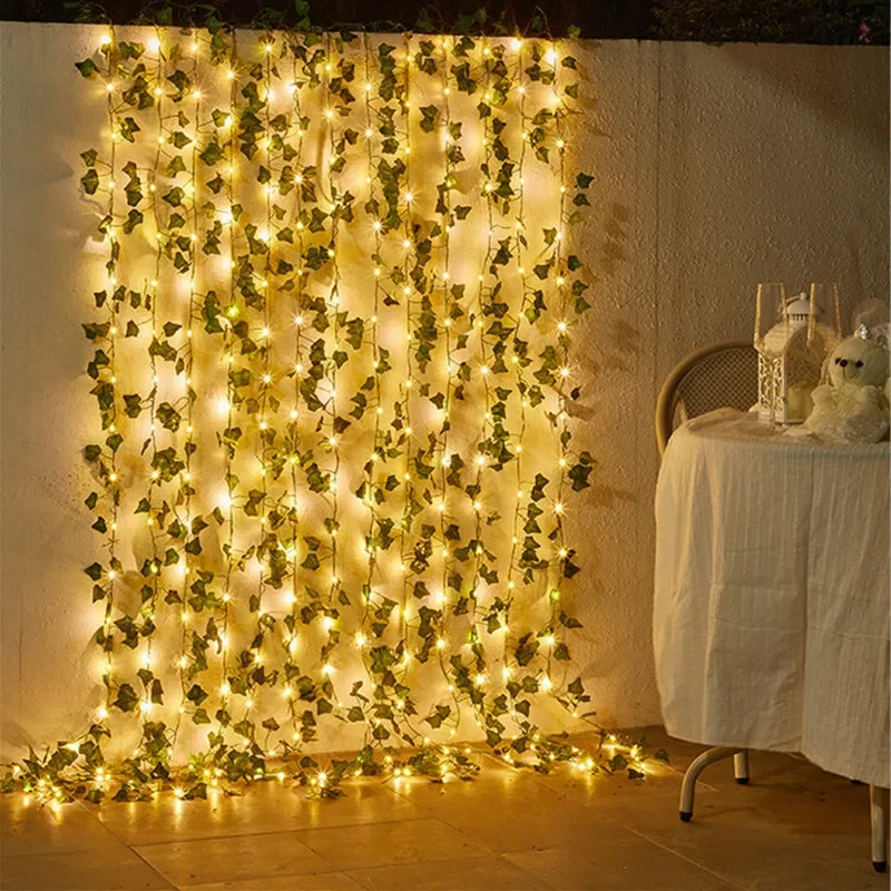 Luz artificial de videira com led