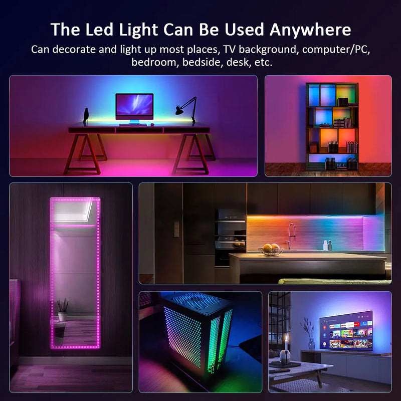 Fita de LED com controle
