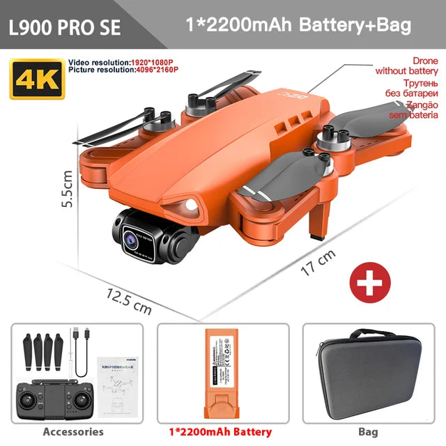 Drone profissional 4K com GPS