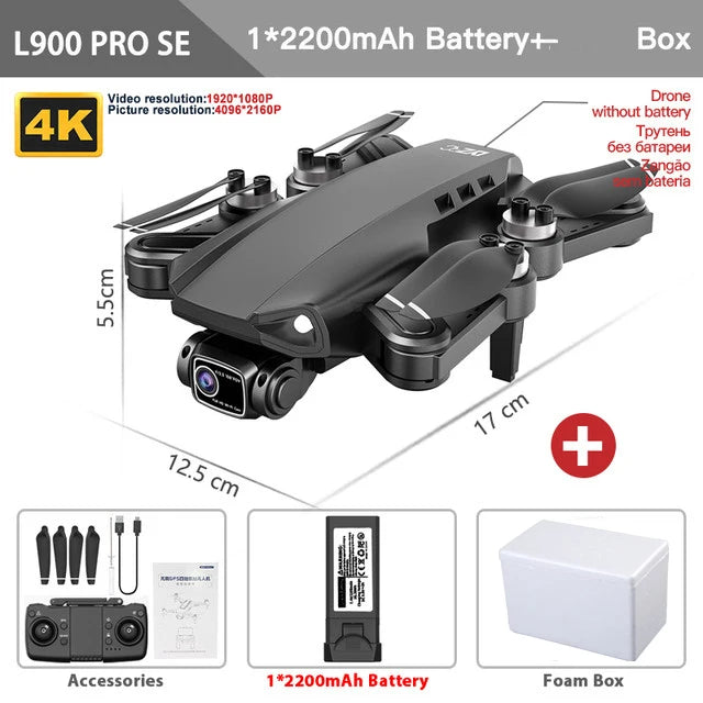 Drone profissional 4K com GPS