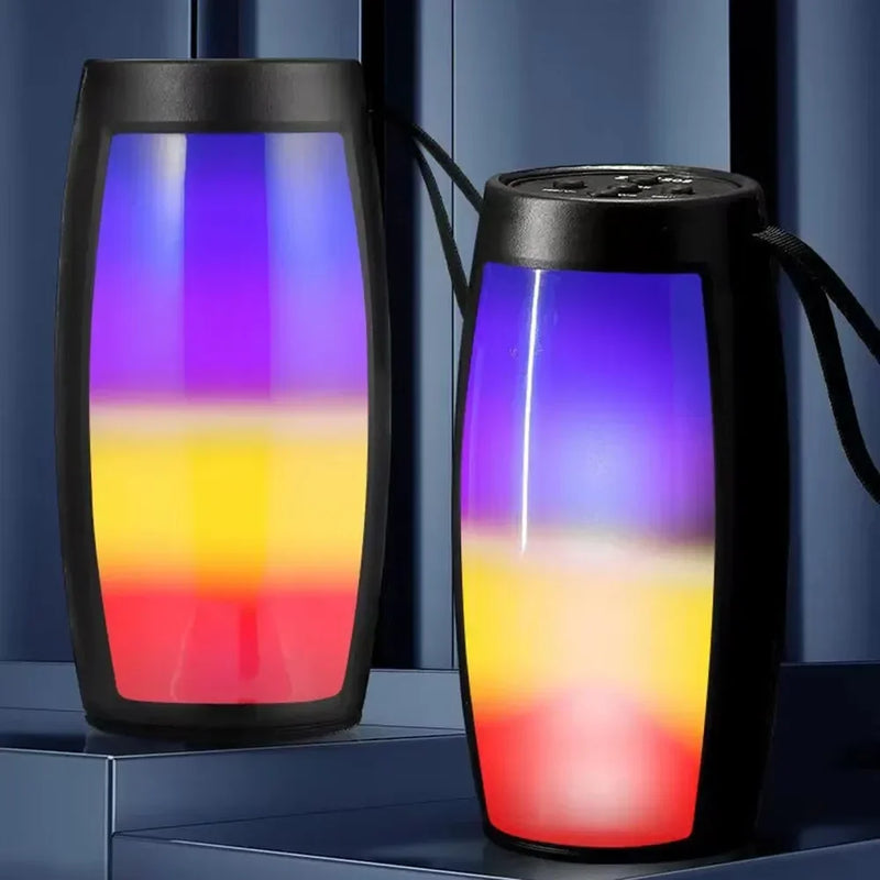 Alto-Falante Sem Fio , Rádio FM SUPER BASS BLUETOOTH Com Luzes LED Arco-Íris