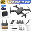 Drone E88 4K Wi-Fi FPV Dobrável com Câmera HD e Altitude Segura