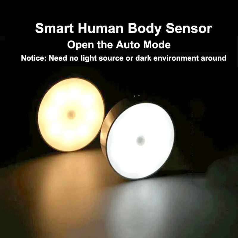 Lampada de led noturna com sensor de presença