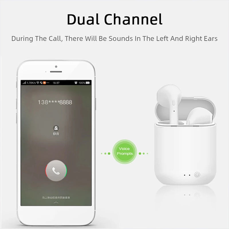 Fone Bluetooth I12 Macaron – Esportivo, Binaural e Sem Fio com Bluetooth 5.0