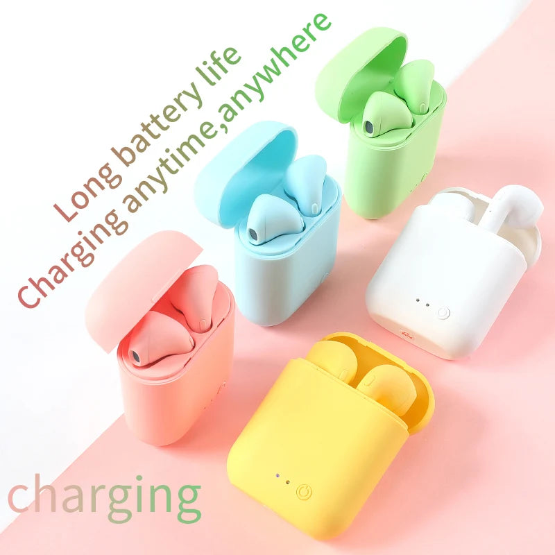 Fone Bluetooth I12 Macaron – Esportivo, Binaural e Sem Fio com Bluetooth 5.0