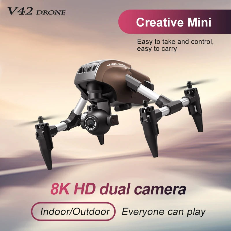 Drone 4DRC V42 Mini – Profissional com Câmera Dupla 8K HD, FPV e Wi-Fi