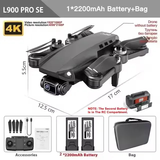 Drone profissional 4K com GPS