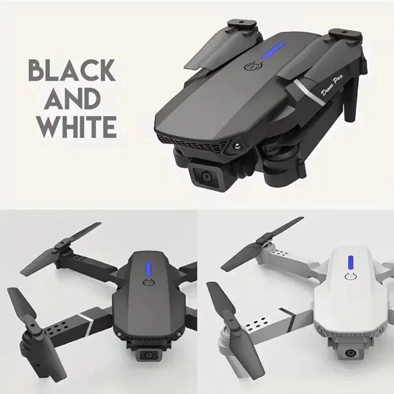 Drone E88 4K Wi-Fi FPV Dobrável com Câmera HD e Altitude Segura