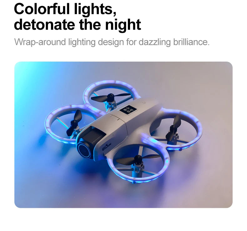 Drone GT3 MINI Original com Câmera Dupla 8K – Controle Remoto, GPS e Fotografia Aérea Profissional