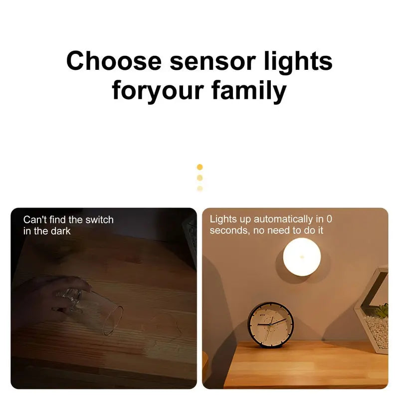 Lampada de led noturna com sensor de presença