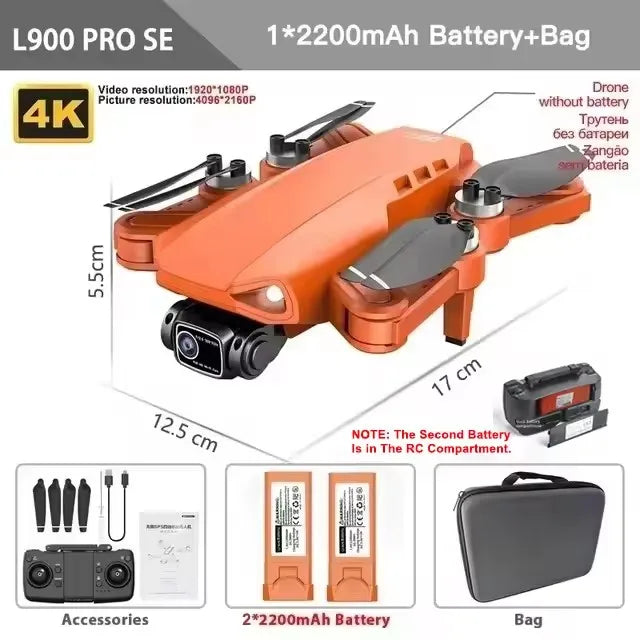 Drone profissional 4K com GPS