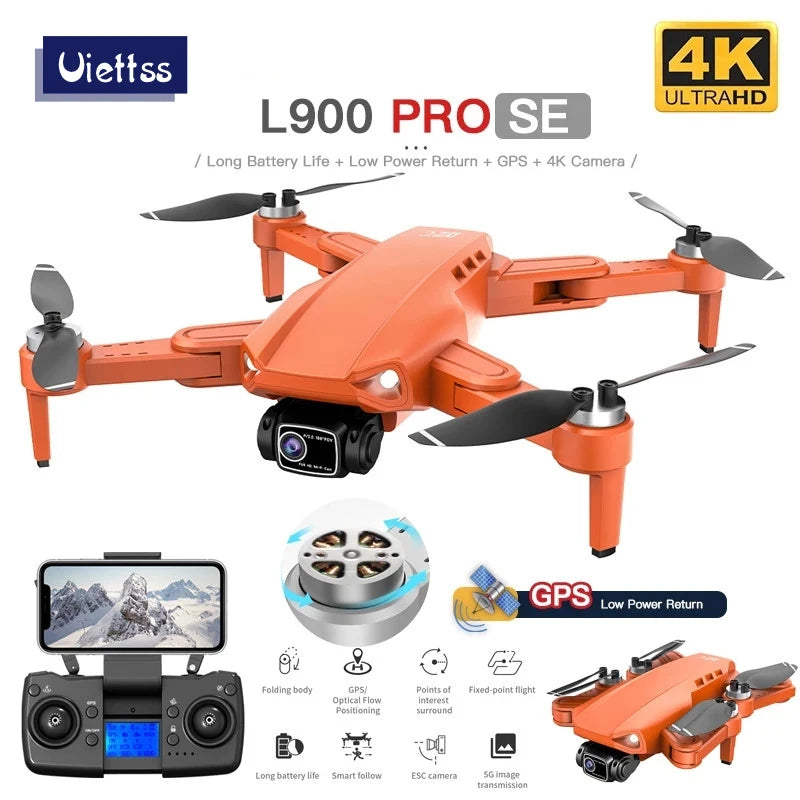 Drone profissional 4K com GPS