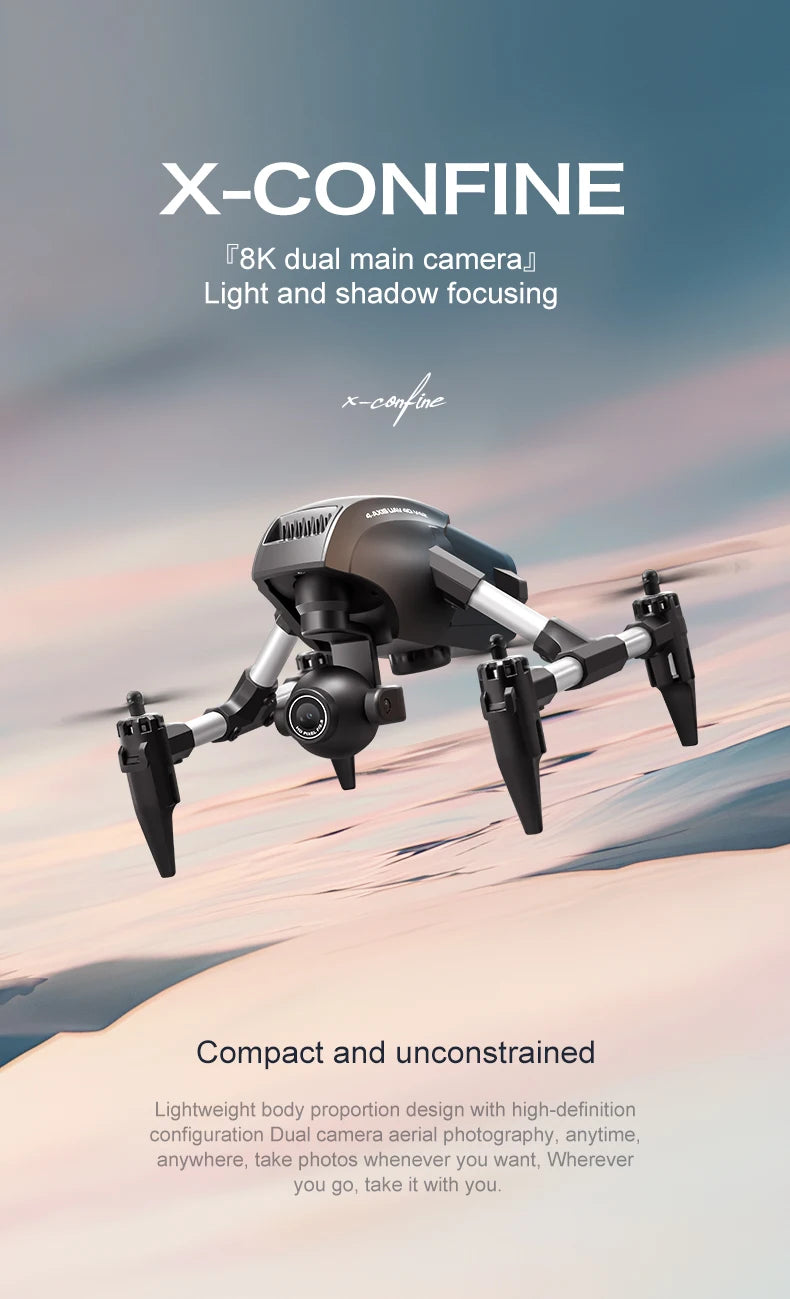 Drone 4DRC V42 Mini – Profissional com Câmera Dupla 8K HD, FPV e Wi-Fi