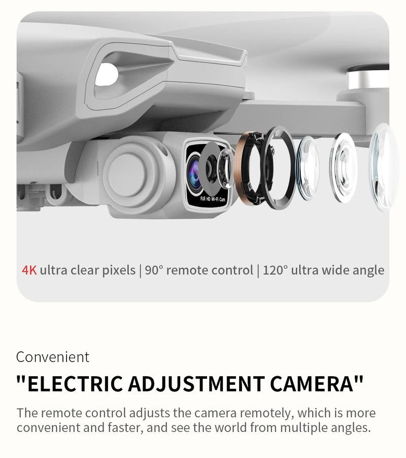 Drone profissional 4K com GPS