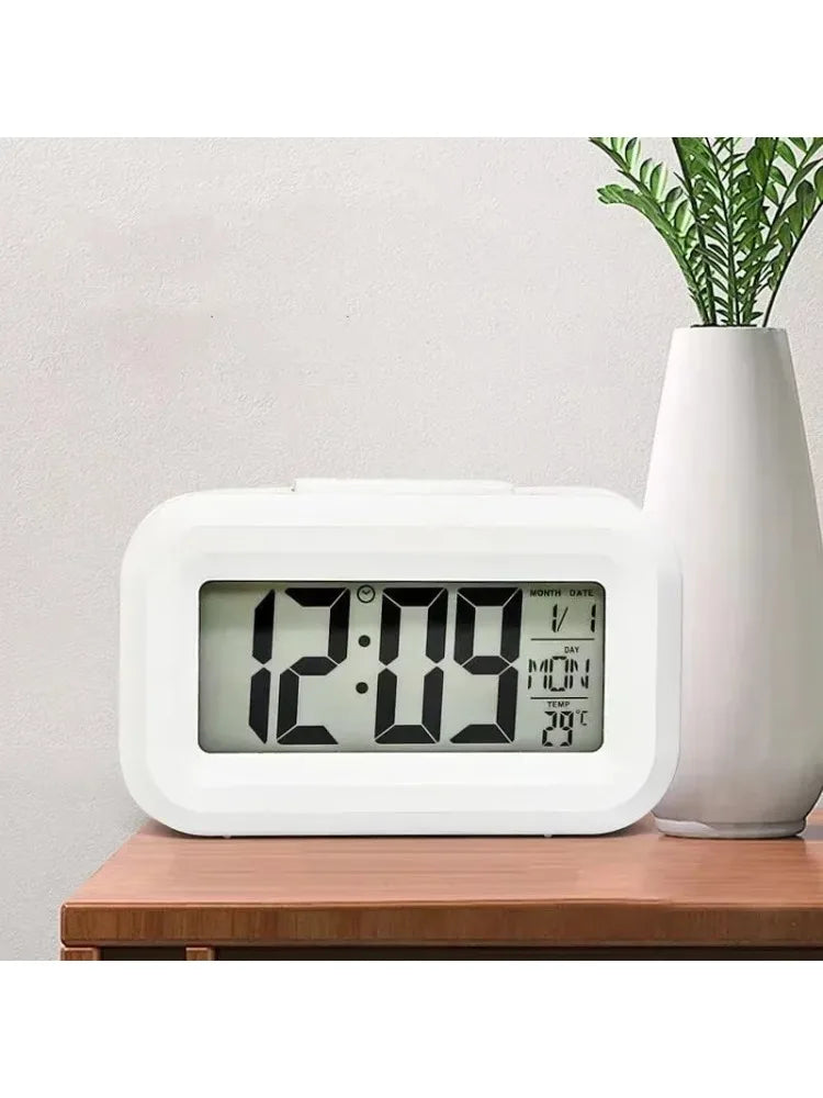 Relógio de Mesa Digital Inteligente com Sensor de Temperatura