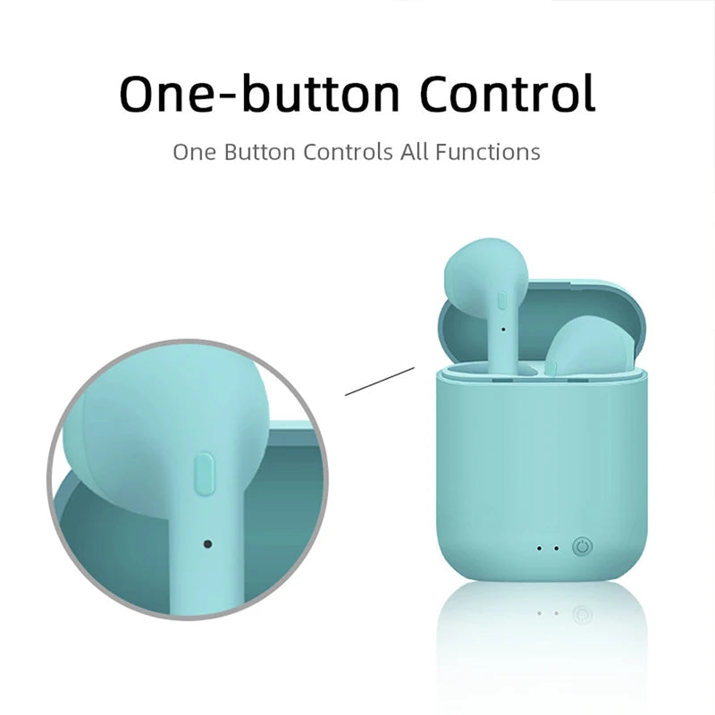 Fone Bluetooth I12 Macaron – Esportivo, Binaural e Sem Fio com Bluetooth 5.0