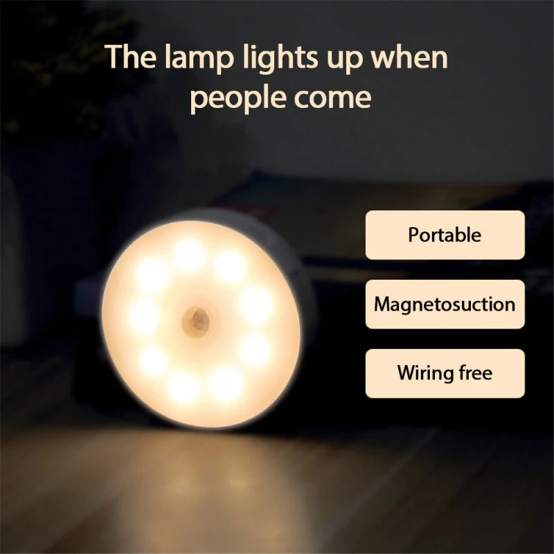 Lampada de led noturna com sensor de presença